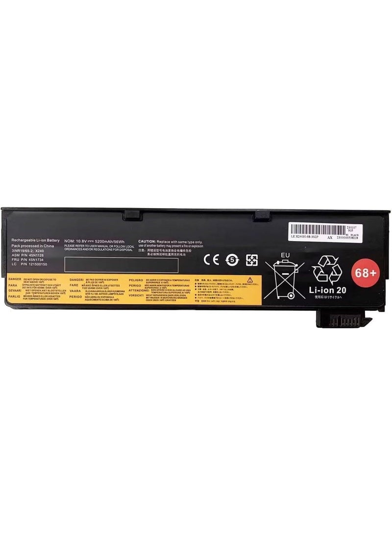 العنوان: بطارية 68+ بديلة 45N1130 بقدرة 10.8V 56Wh لأجهزة Lenovo ThinkPad X240/X250/X260/X270 T440/T450/T460/T470P L450/L460/L470 P50s - Image 4